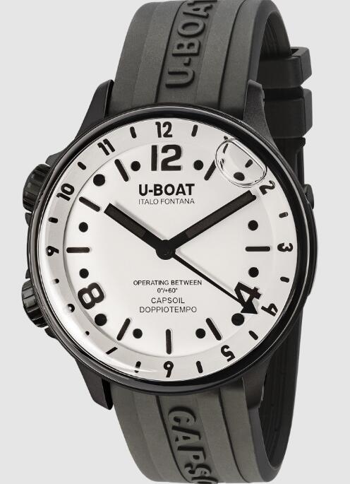 Review U-Boat CAPSOIL DOPPIOTEMPO 45MM DLC BLACK 8889/B Replica Watch